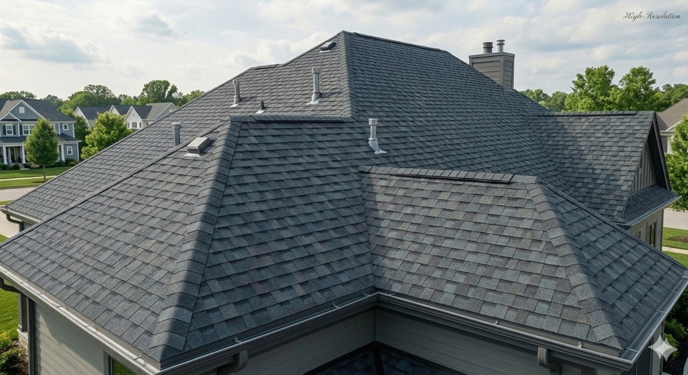 Residential home with professional shingle roofing installed by Horizon Roofing LLC