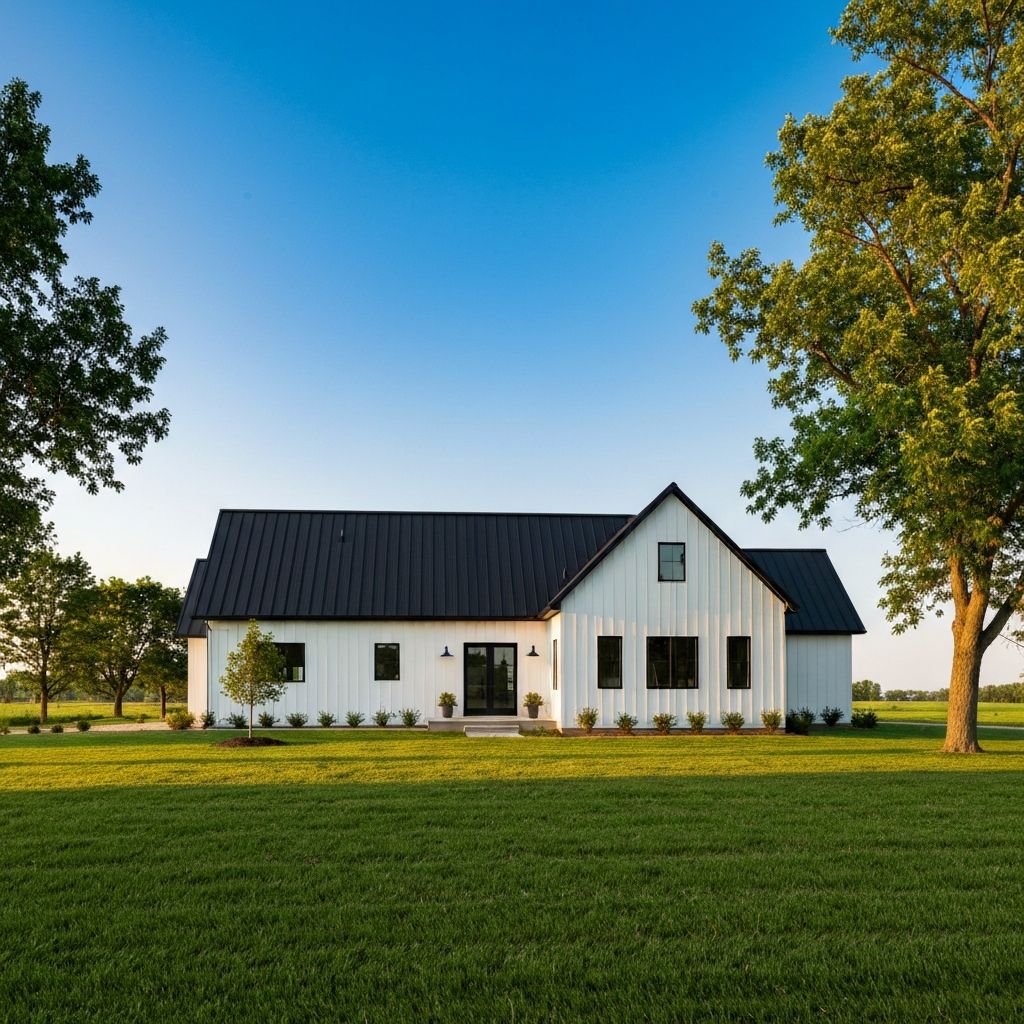 Close-up of standing seam metal roof panels professionally installed by Horizon Roofing in Iowa